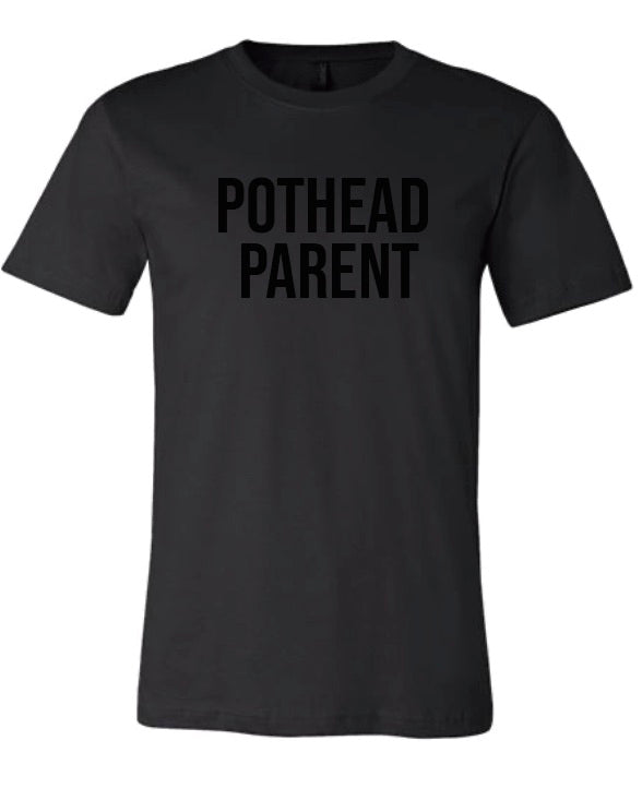 pothead t shirt Men's Pothead Parent Black Short Sleeve T-shirt