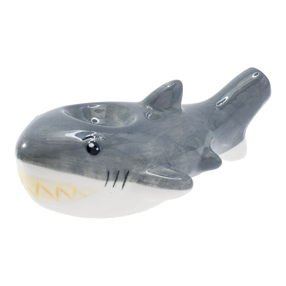 Wacky Bowlz Shark Ceramic Pipe - 3.75"
