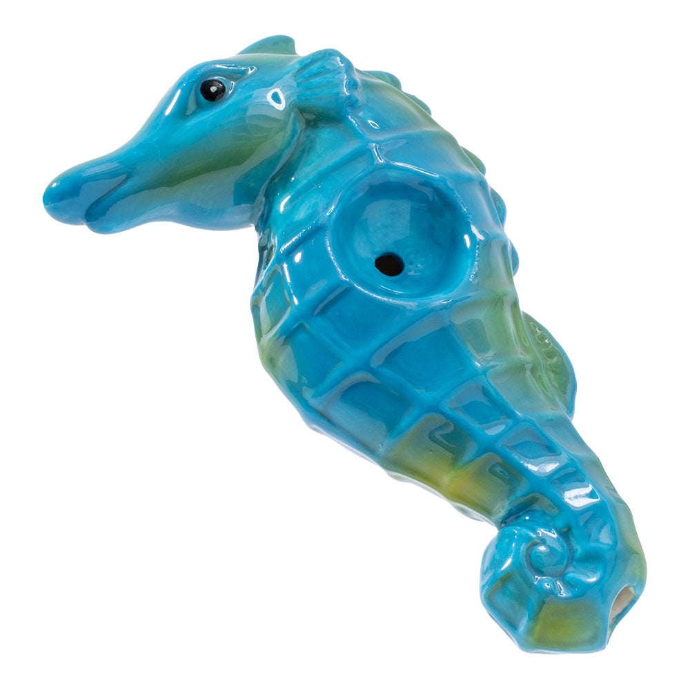 Wacky Bowlz Seahorse Ceramic Pipe - 4"
