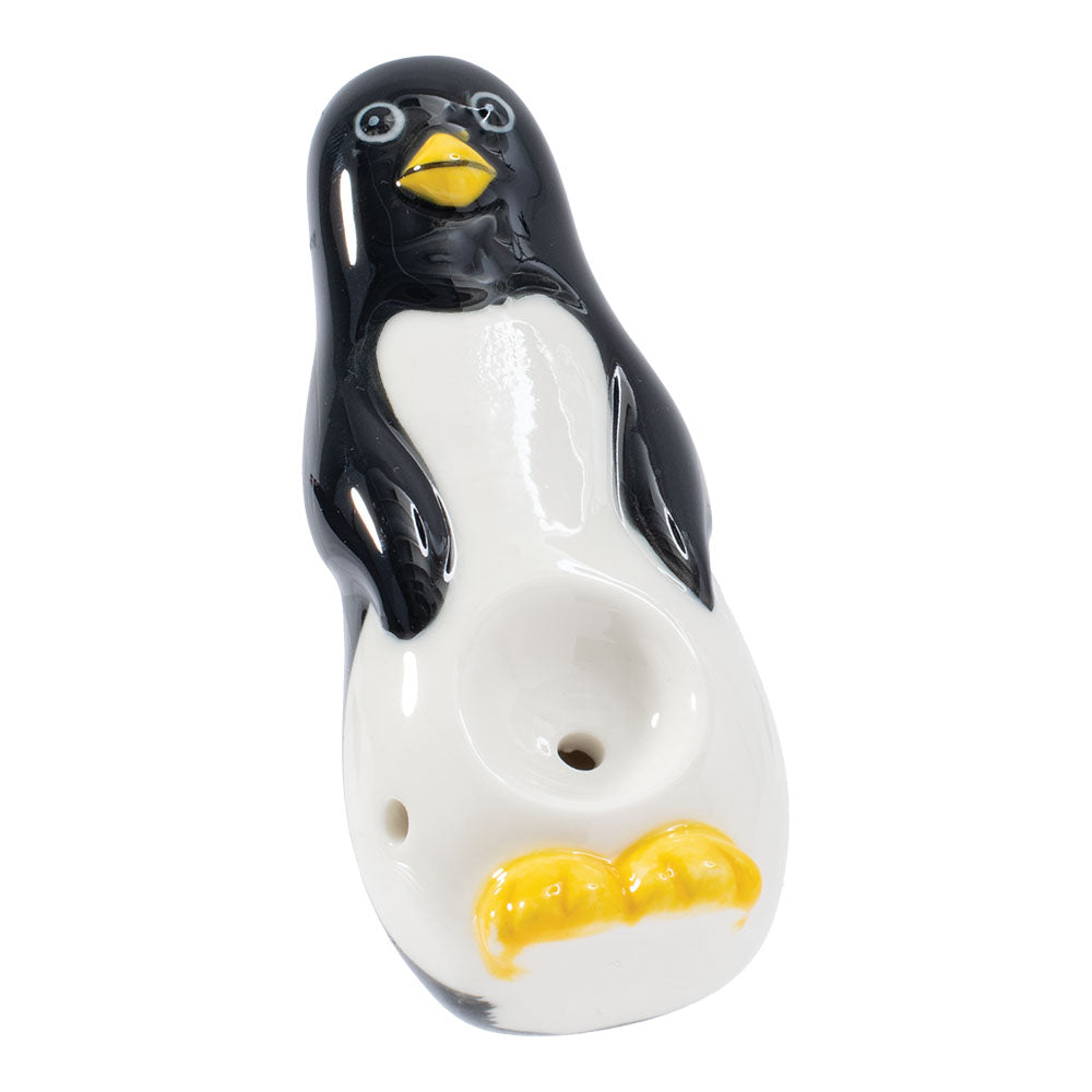 Wacky Bowlz Penguin Ceramic Pipe - 4"