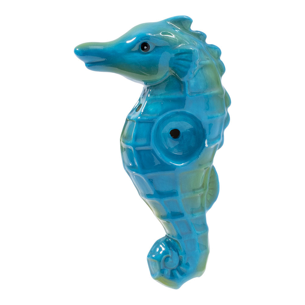Wacky Bowlz Seahorse Ceramic Pipe - 4"
