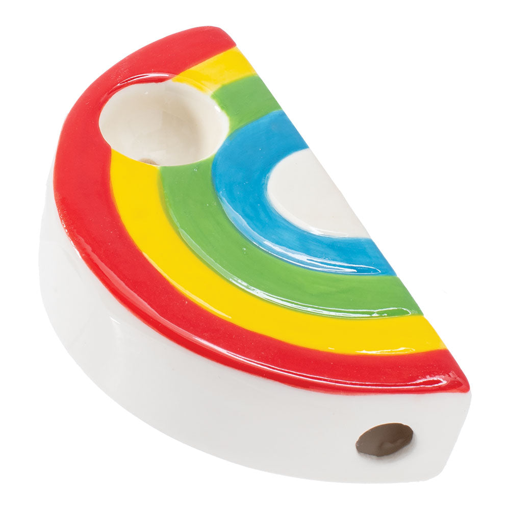 Wacky Bowlz Rainbow Ceramic Pipe - 3.5"