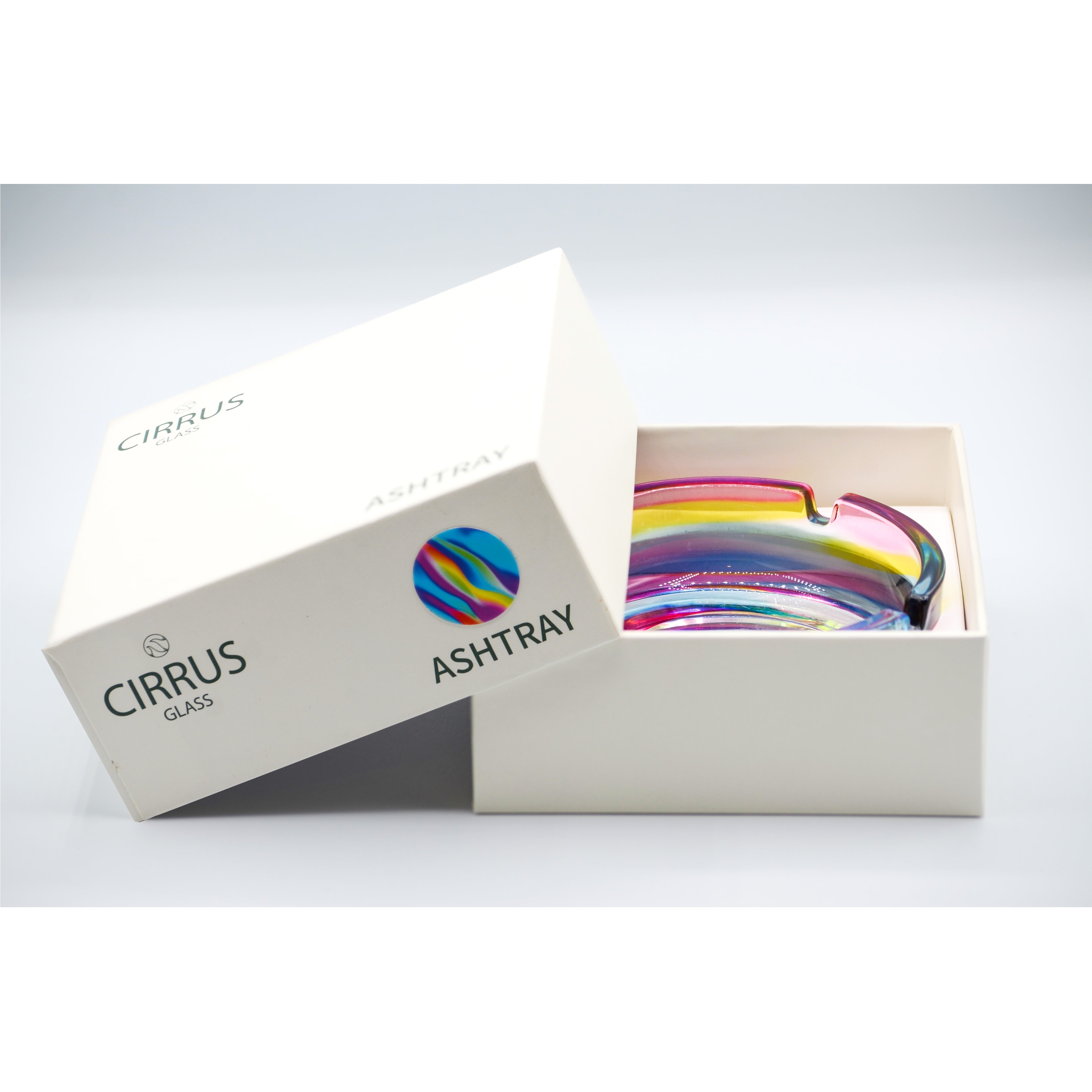 Cirrus Glass Rainbow Ashtray