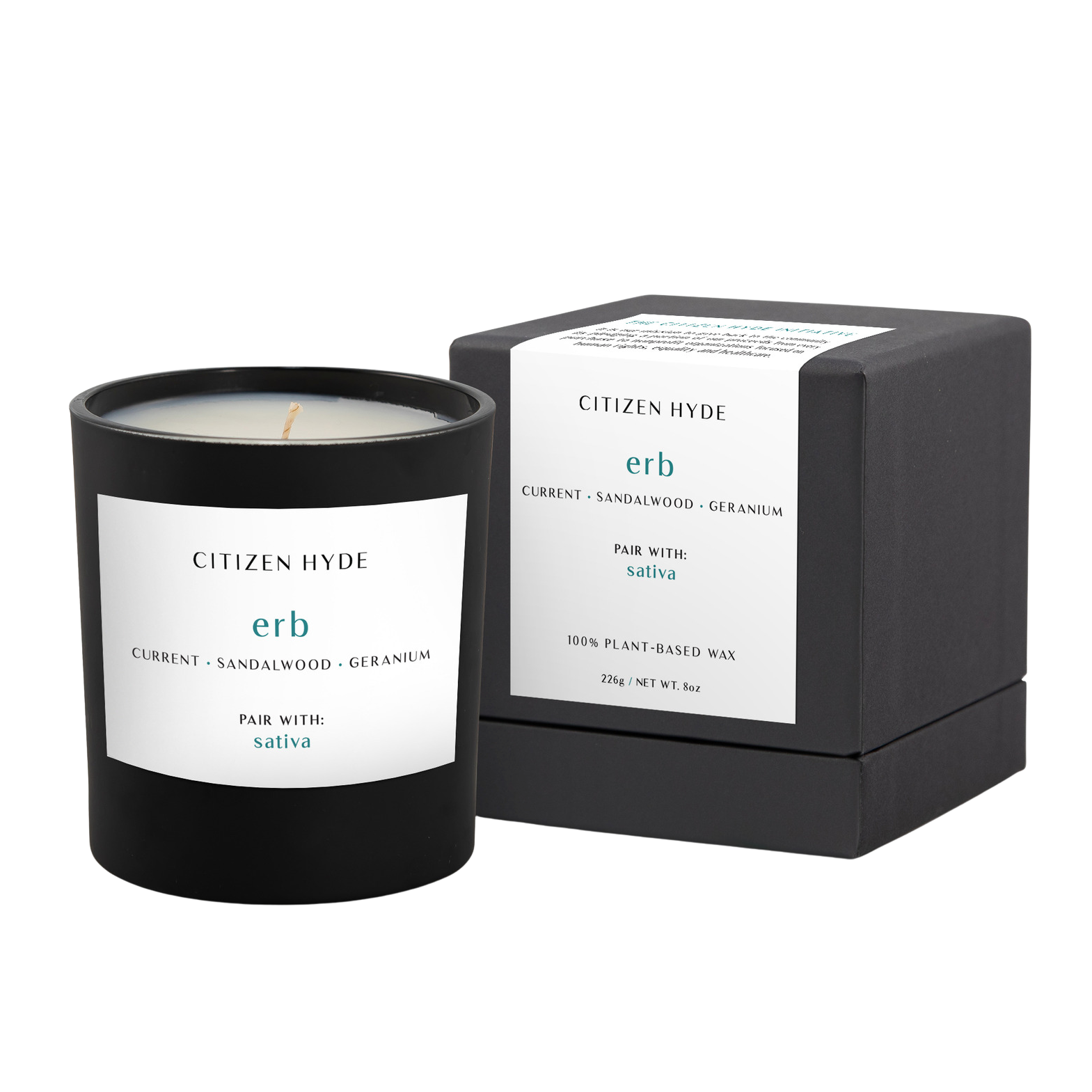 erb Citizen Hyde candle, pairs with sativa
