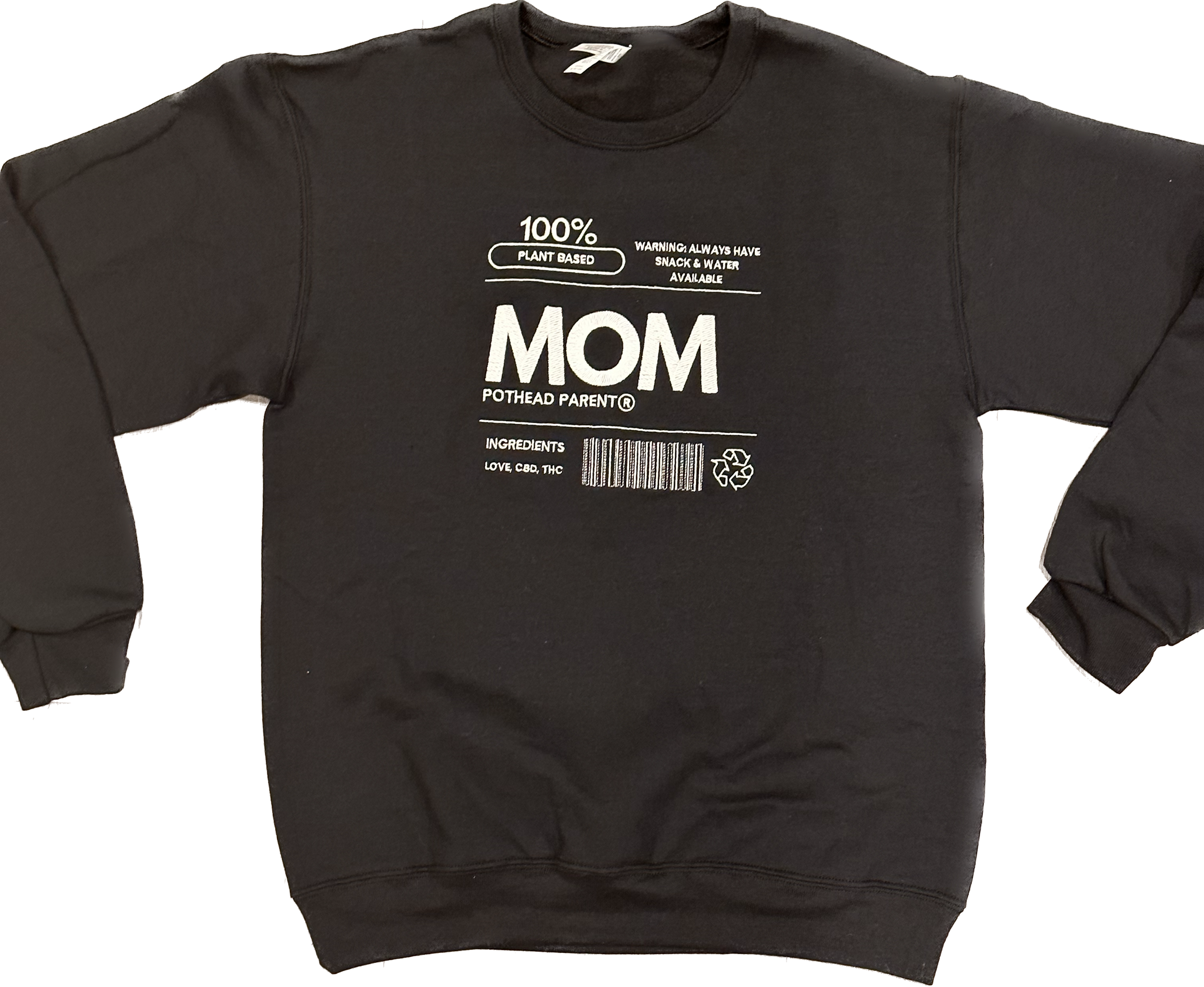 pothead mom PHP Plant Based Mom Crewneck Sweatshirt