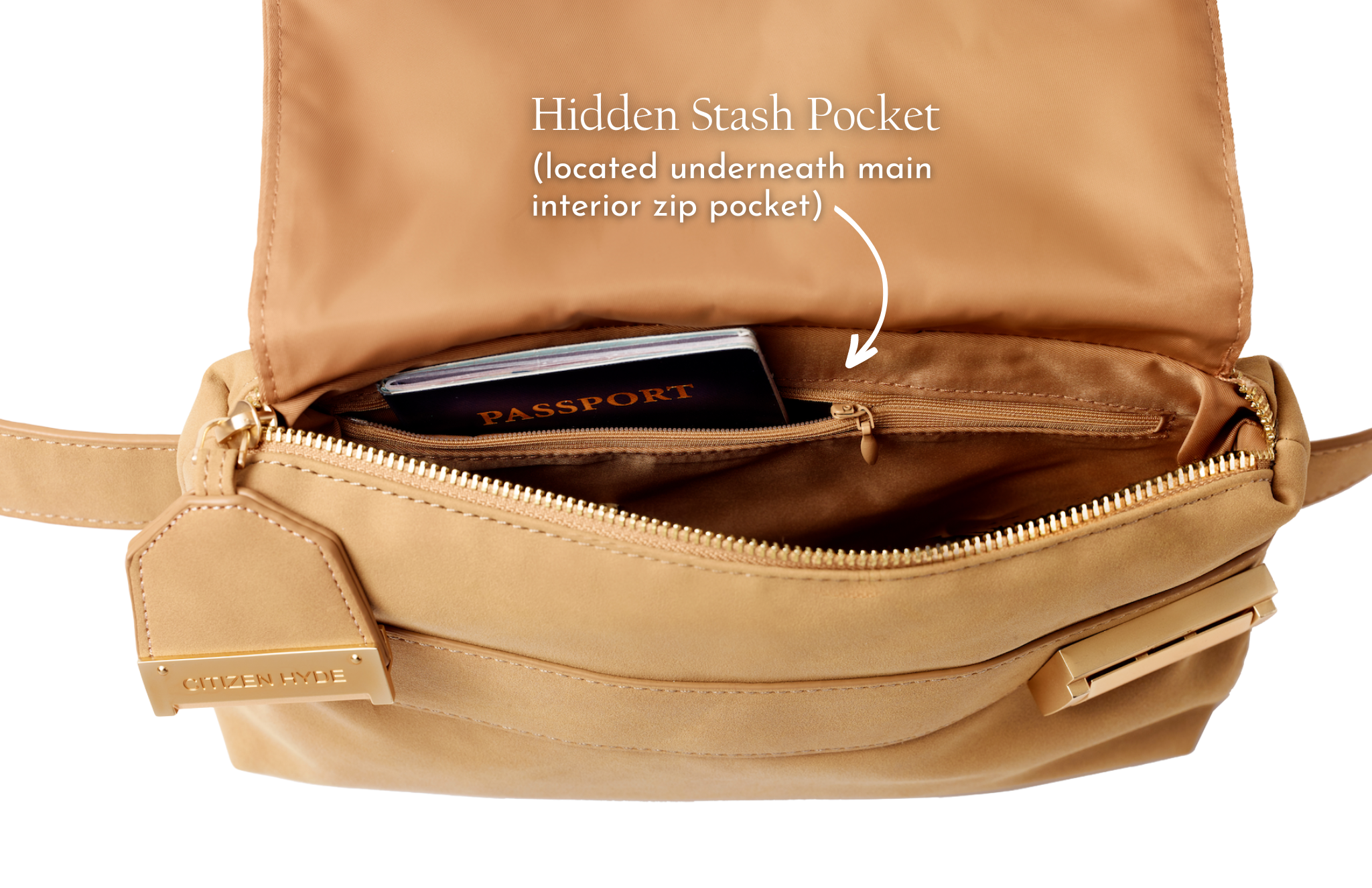 Citizen Hyde Lockable, Odor Resistant Belt Bag, The Marley