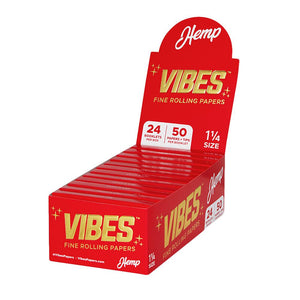 Open image in slideshow, VIBES Hemp Rolling Papers w/ Tips

