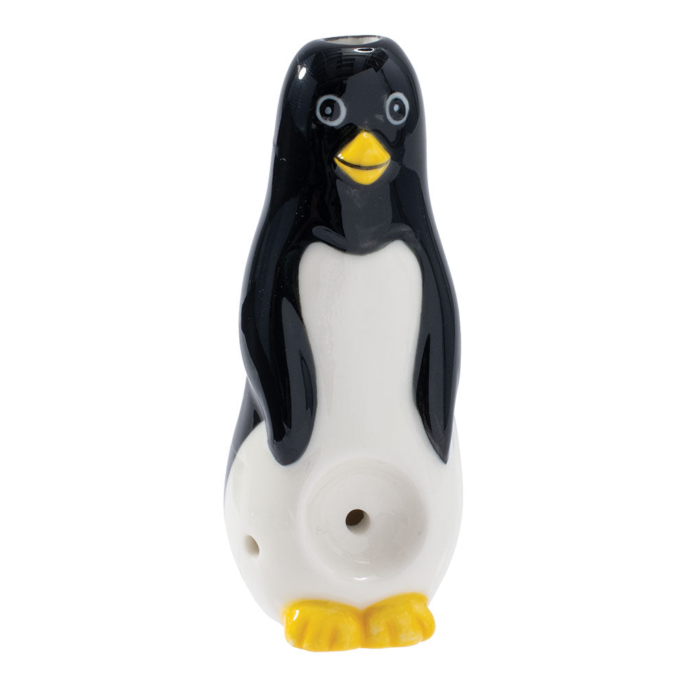 Wacky Bowlz Penguin Ceramic Pipe - 4"